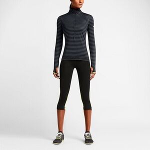 NWOT Nike Pro Hyperwarm Stripe Half-Zip Size Large